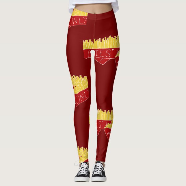 Nur Fritten-Tag 🍟 Leggings (Vorderseite)