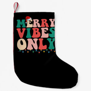 Nur fröhliche Vibes Weihnachtsferien Familie Kleiner Weihnachtsstrumpf