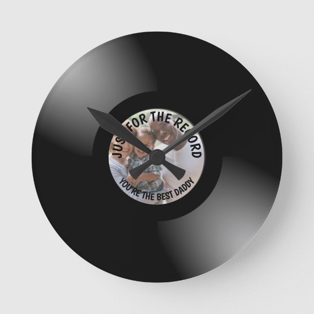 Nur für das Personalisierte Foto Runde Wanduhr (Vorderseite)