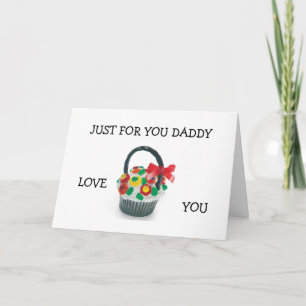 "NUR FÜR DICH DADDY" KOMMEN ZUHAUSE KARTE