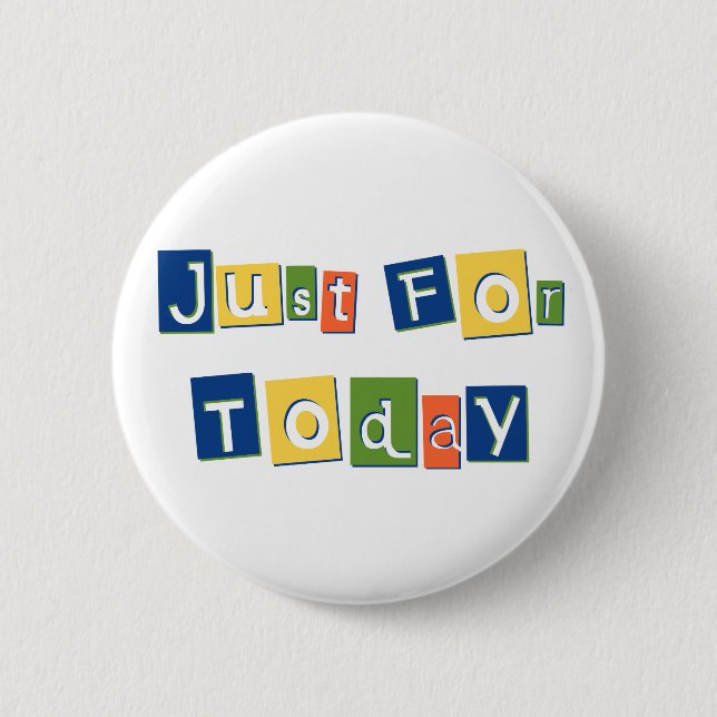 Nur für die aktuellen Slogan Quote Farbblockbuchst Button (Vorderseite)
