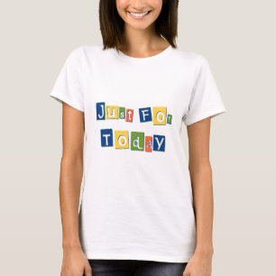Nur für die aktuellen Slogan Quote Farbblockbuchst T-Shirt