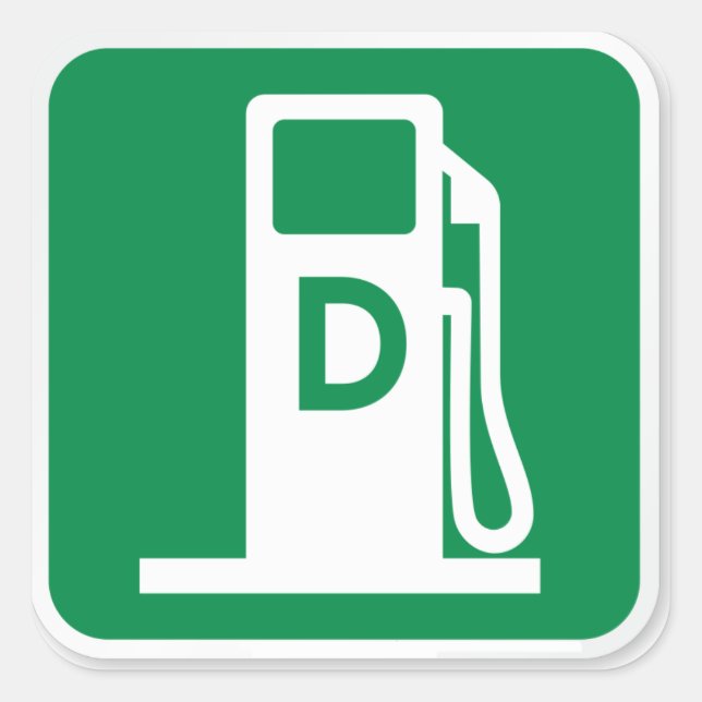 Nur für Dieselkraftstoff Aufkleber (Vorderseite)