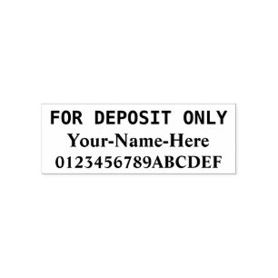 "NUR FÜR EINZELHANDEL" & Name Kautschuk-Briefmarke Permastempel
