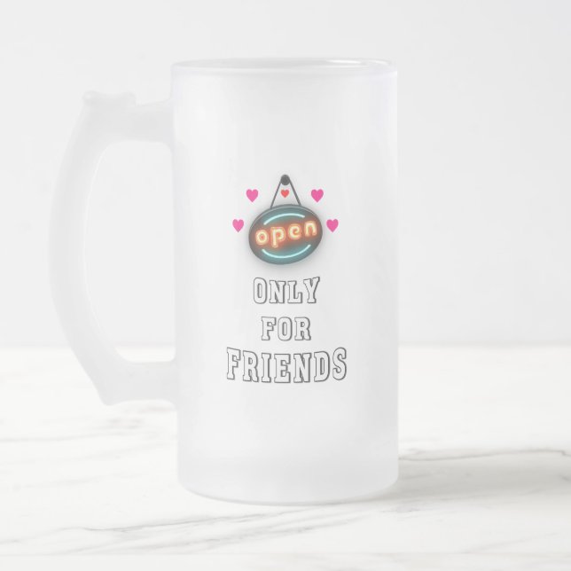 Nur für Freunde 30 Girls Boys Kinder Juli Freundsc Mattglas Bierglas (Links)