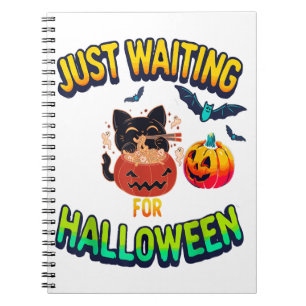 nur für Halloween Black Cat Van Gogh Starr Notizblock