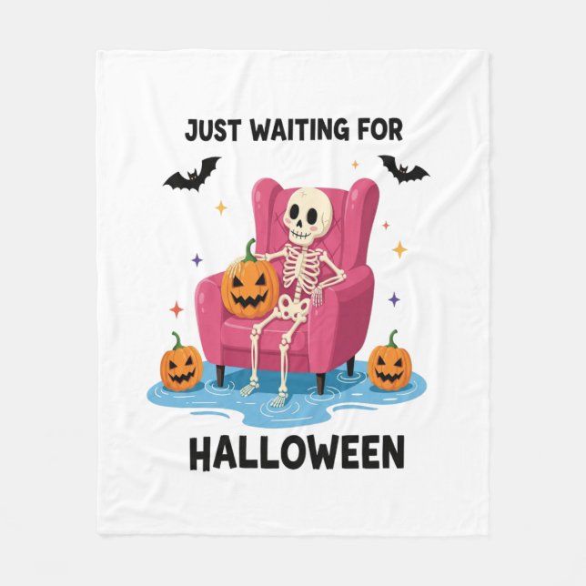 Nur für Halloween Skeleton Gewartet Fleecedecke (Vorderseite)