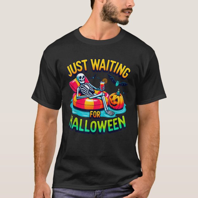 Nur für Halloween Spooky Skeleton Summer Gewartet T-Shirt (Vorderseite)