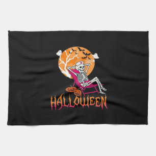 Nur für Halloween Summer Nurse Skelett P Gewartet Geschirrtuch