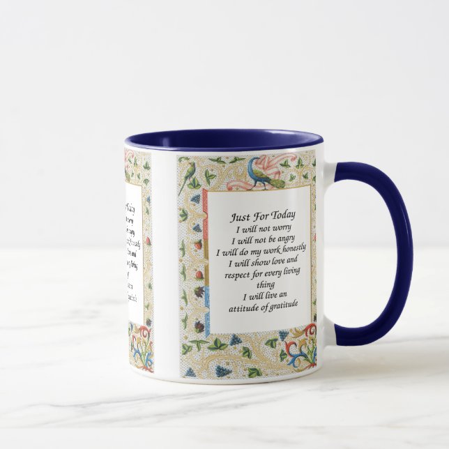 Nur für heute Peacock Inspiration Tasse (Rechts)