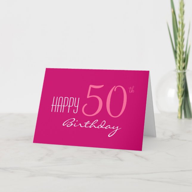 Nur für ihren 50. Geburtstag Karte (Vorderseite)