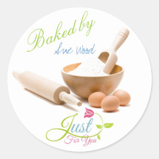 Nur für Sie gebacken Labels aus Ihrer Küche Runder Aufkleber