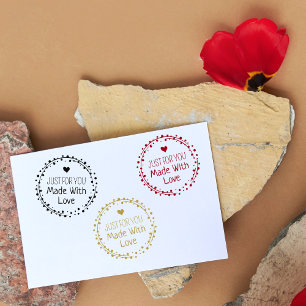 Nur für Sie, mit Liebe gemacht, kleine Unternehmen Gummistempel