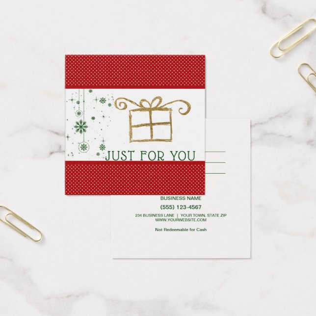 Nur für Sie Red Green Gold Geschenkgutschein (Büro)