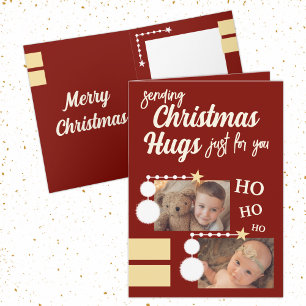 Nur für Sie Weihnachten huggen Fotos bordeauxweiß