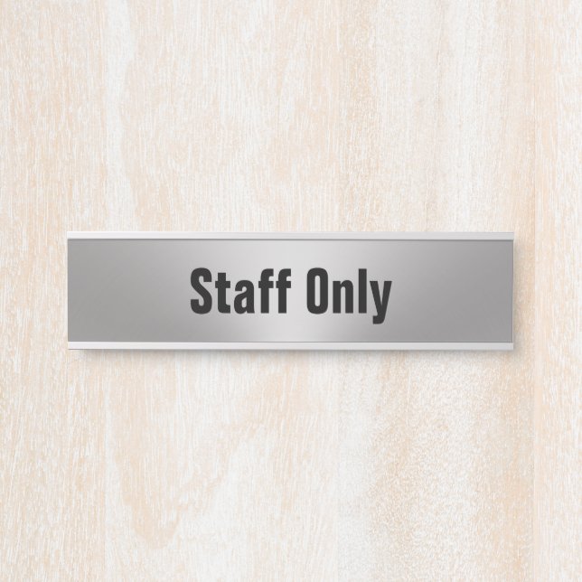Nur für Silver und Black Business Office Türschild (Vorderseite )