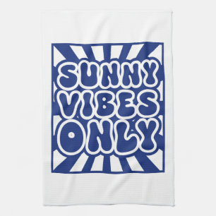 Nur für Sonnige Vibes - Vintage Groovy Energy Geschirrtuch