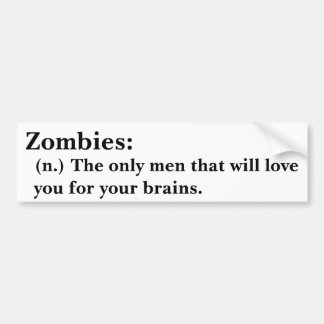 nur für Zombie Männer, die Liebe Sie für Ihre Autoaufkleber