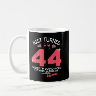 Nur gebrannt 44 Wein Drinking 44. Geburtstag Betru Kaffeetasse