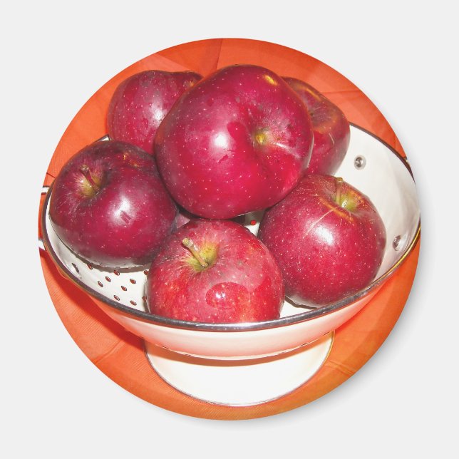 Nur gepflückte Äpfel Magnet (Vorne)