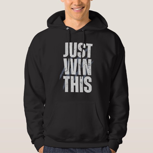 Nur gewinnen 3 1 hoodie (Vorderseite)