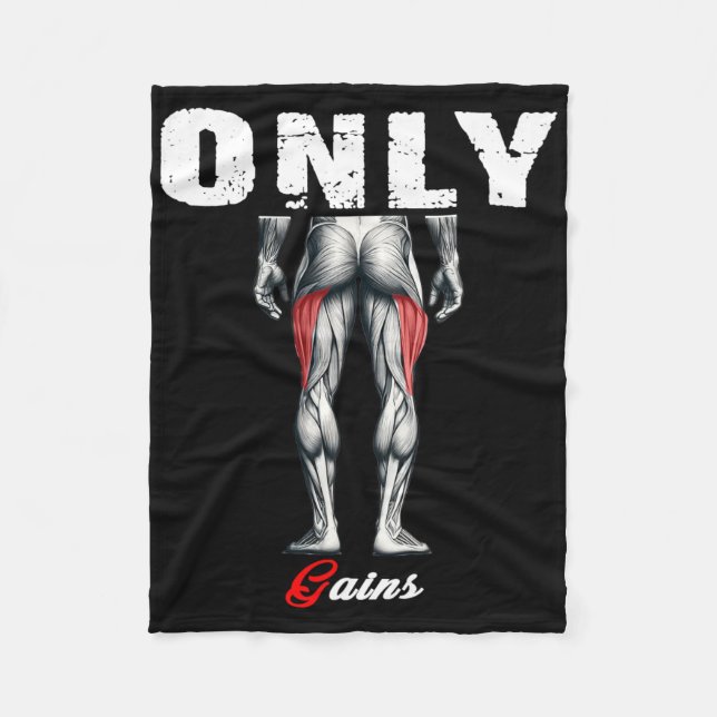 Nur Gewinner Bodybuilding Workout Gym2 Fleecedecke (Vorderseite)