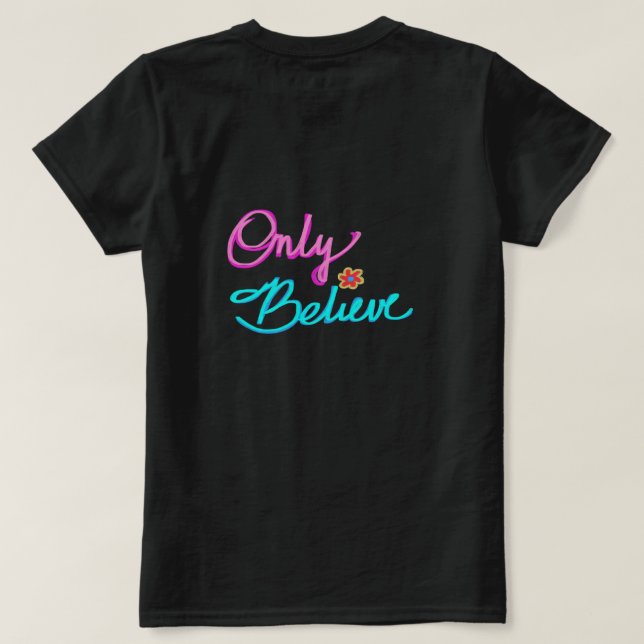 Nur glauben Christen T-Shirt (Design Rückseite)