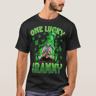 Nur Glück Grammy Gnomes Autism St Patrick's Day T-Shirt