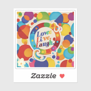 "Nur glückliche Vibes bitte! Aufkleber