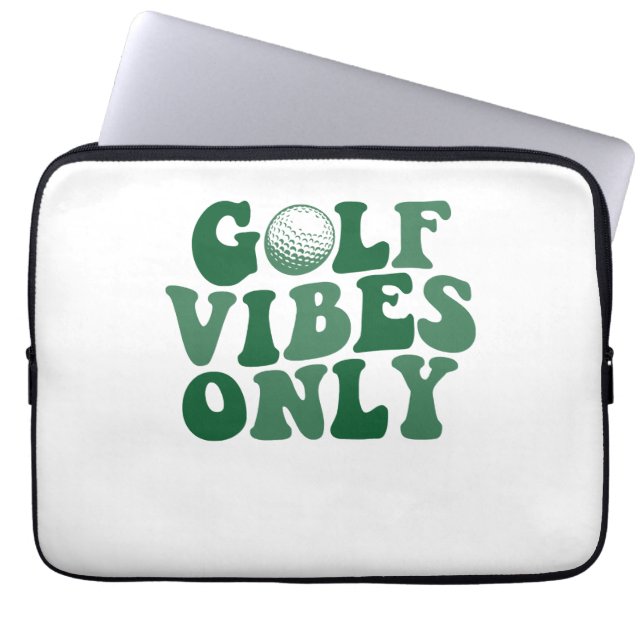 Nur Golf Vibes, Golf Lover Laptopschutzhülle (Vorderseite)