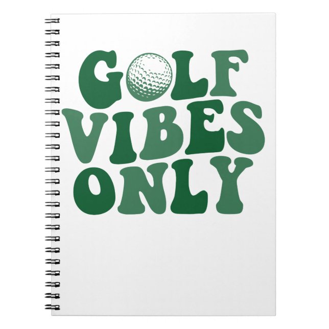 Nur Golf Vibes, Golf Lover Notizblock (Vorderseite)