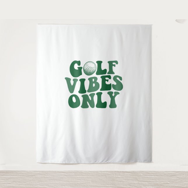 Nur Golf Vibes, Golf Lover Wandteppich (Vorderseite)
