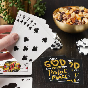 NUR GOTT KANN DIR PERFEKTEN FRIEDEN GEBEN SPIELKARTEN