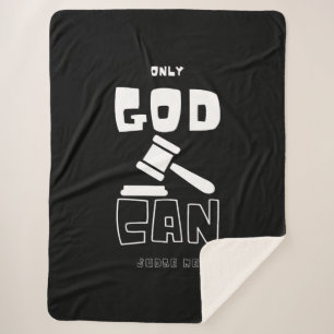 Nur Gott kann mich beurteilen Sherpadecke