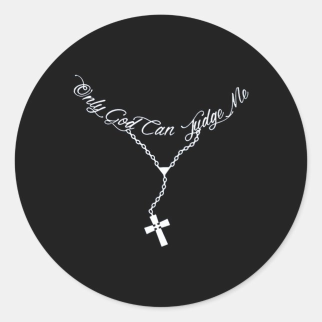 Nur Gott kann mich perfekt für Runder Aufkleber (Vorderseite)