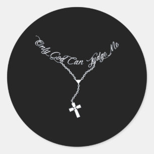 Nur Gott kann mich perfekt für Runder Aufkleber