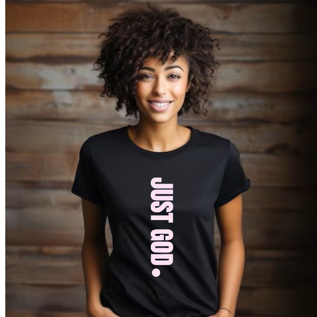 Nur Gott. -Pink T-Shirt (Von Creator hochgeladen)