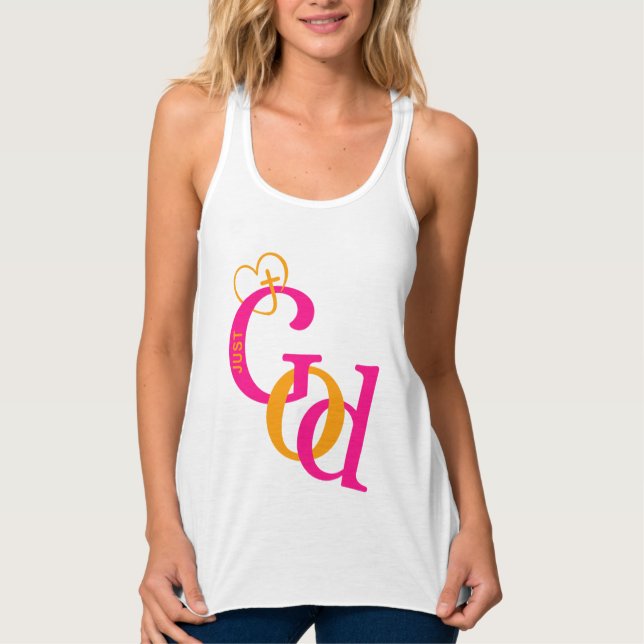 Nur Gott T-Shirt Tank Top (Vorderseite)