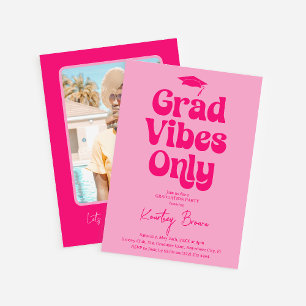 Nur Graduierungspartei von Retro Grad Vibes Einladung