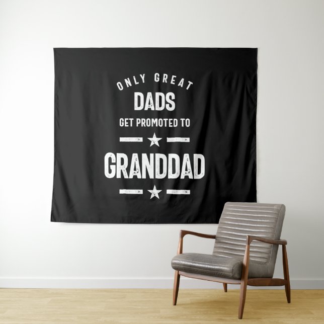 Nur große Vater werden nach Granddad befördert | G Wandteppich (Beispiel (Horizontal))