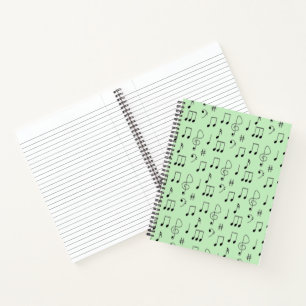 Nur grün notiert notizbuch