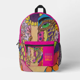 Nur gute Vibes Bedruckter Rucksack