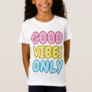 Nur gute Vibes Feinripp-Jersey-T-Shirt T-Shirt