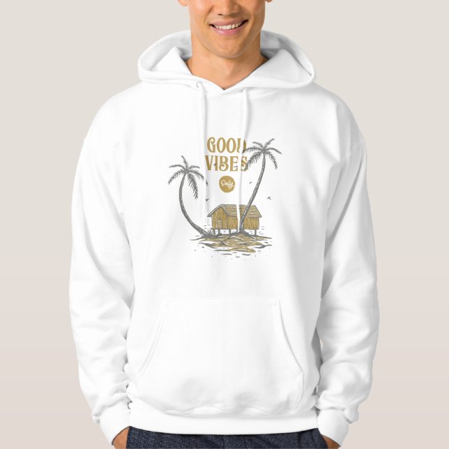 Nur gute Vibes Hoodie (Vorderseite)