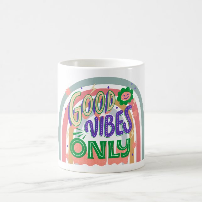 Nur gute Vibes Kaffeetasse (Mittel)