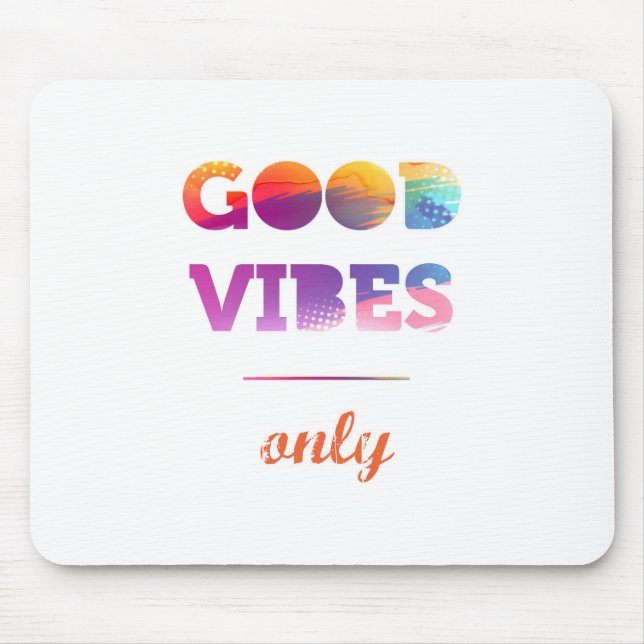 Nur gute Vibes Mousepad (Vorne)