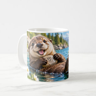 Nur gute Vibes Otter Kaffeetasse