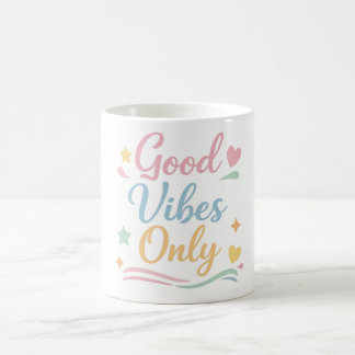 Nur gute Vibes – Pastell Keramik Tasse