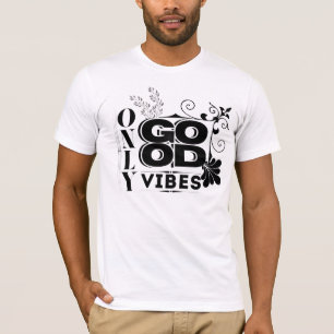 Nur gute Vibes - positive Motivierend Typografie T-Shirt