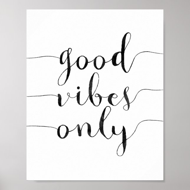 Nur gute Vibes Poster (Vorne)